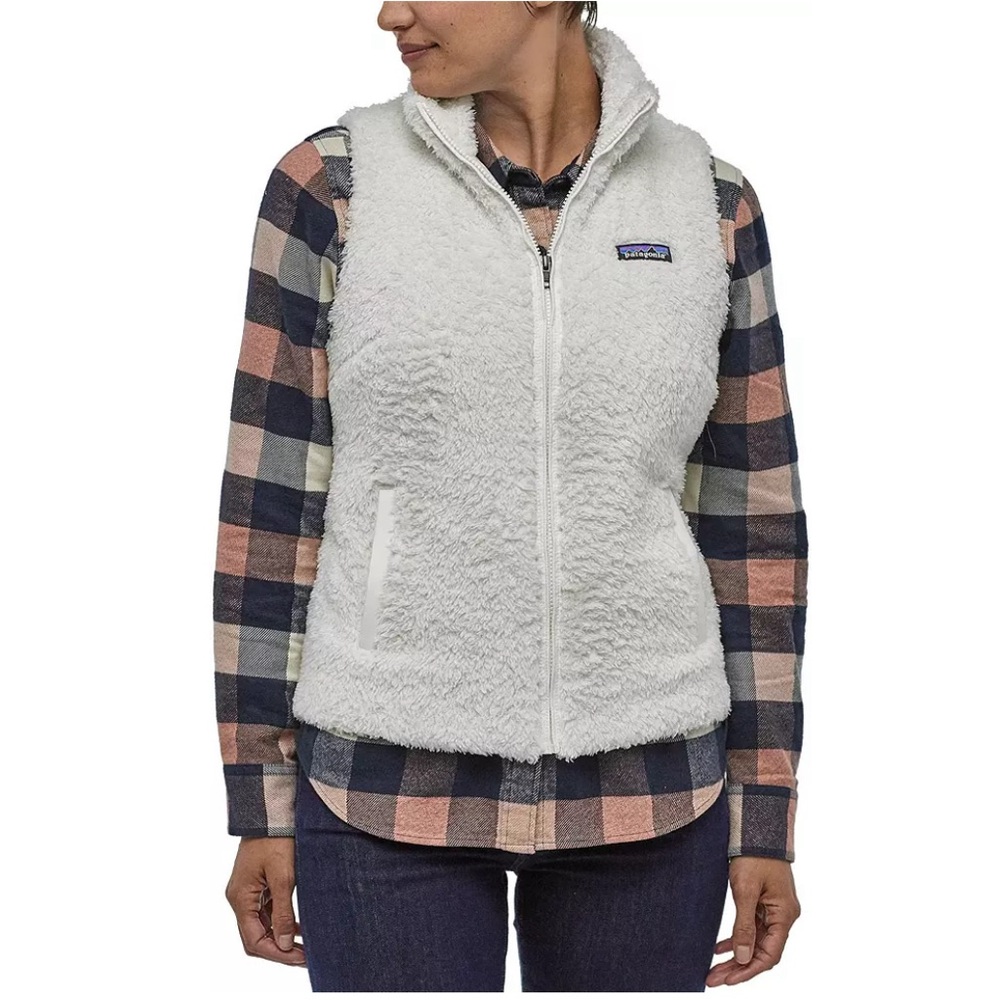 Patagonia Los Gatos Fleece Vest Birch White Size Small